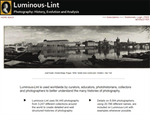 Tablet Screenshot of luminous-lint.com